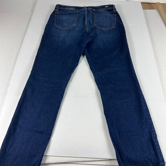 Kut From The Kloth Jeans Women's 8 Catherine Boyfriend Blue Faded Stretch Denim - Picture 9 of 16